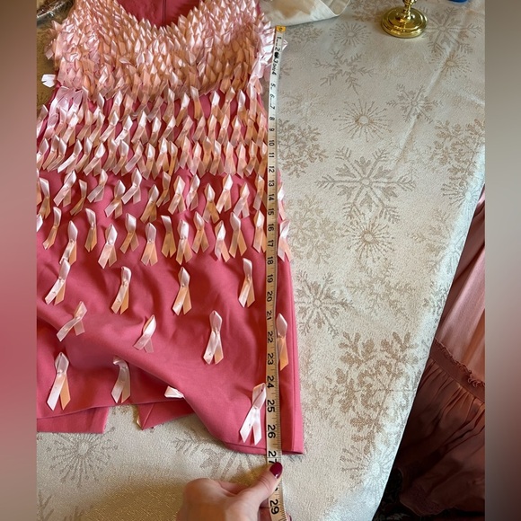 Women's Custom Breast Cancer Awareness Pink Ribbon Sleeveless Mini Dress Size S - Picture 9 of 9